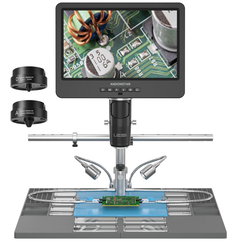 Andonstar Trinocular HDMI USB  - Electronics Repair Microscope ulasan dan harga
