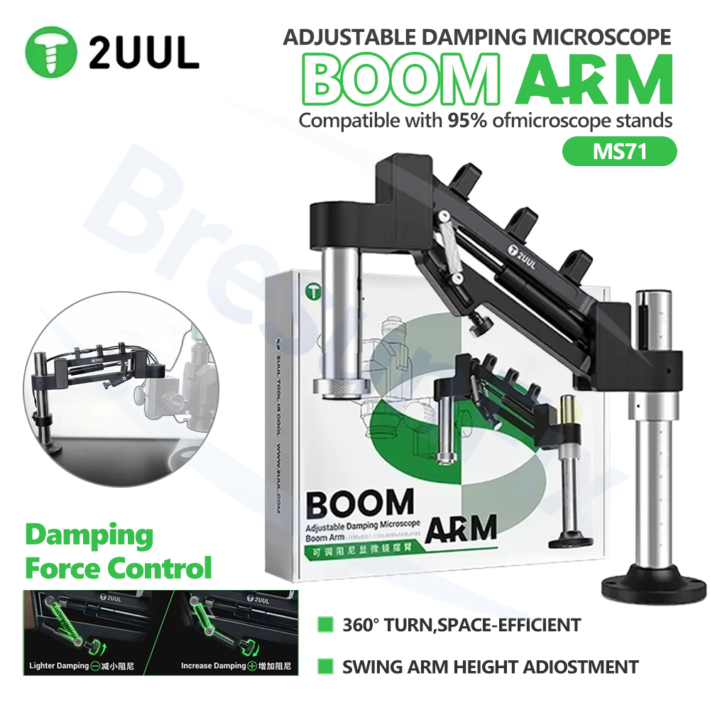 2UUL MS71 Adjustable Damping M - Electronics Repair Microscope ulasan dan harga